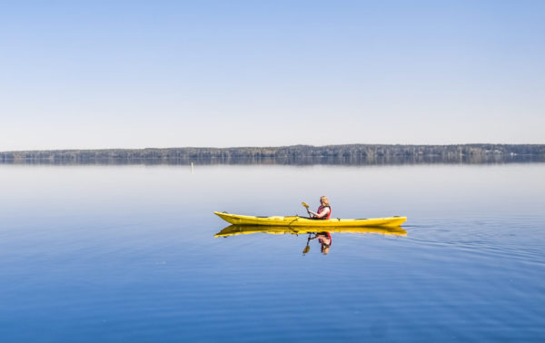 Kayak on Näsijärvi Lake